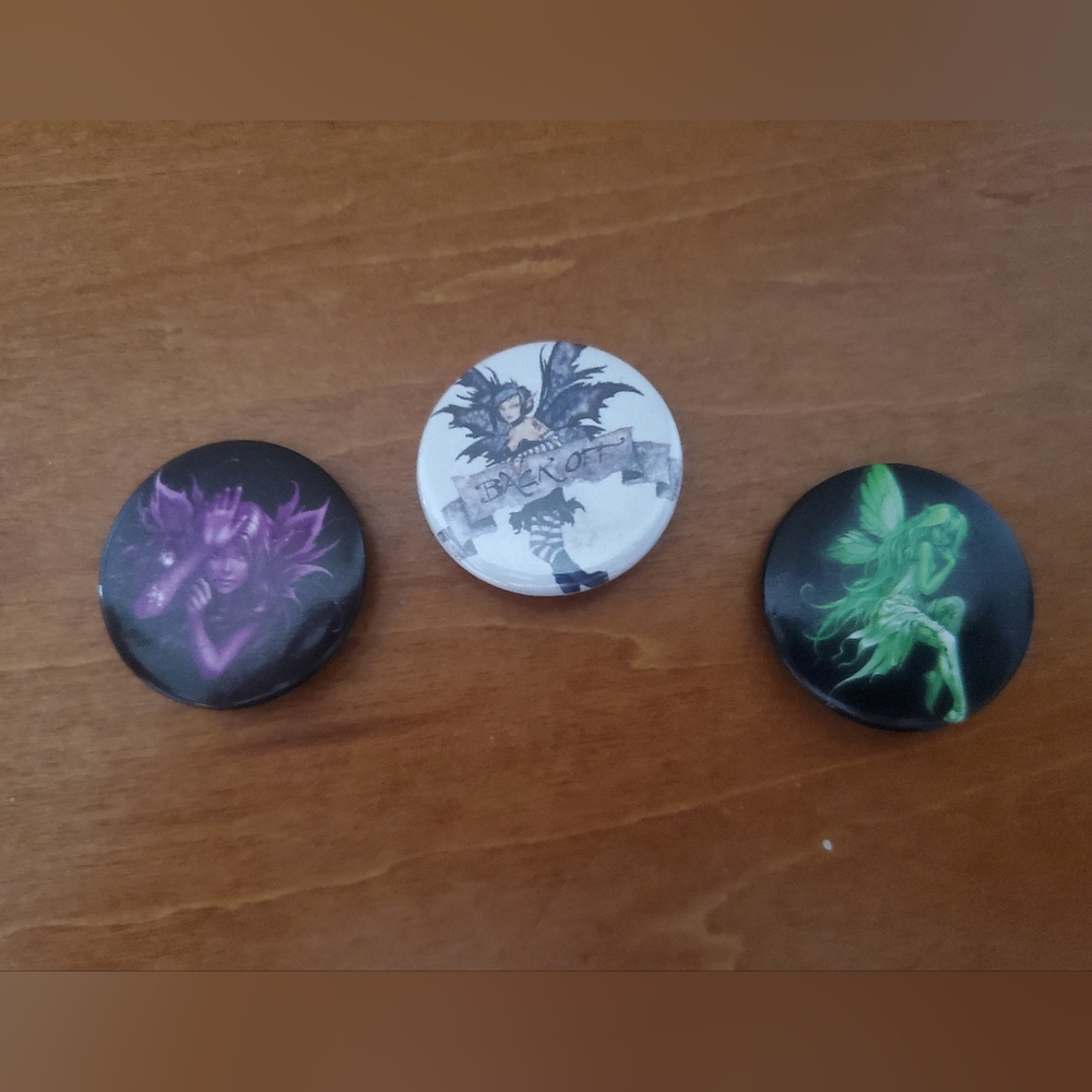 Vintage Hot Topic Fairy Pins